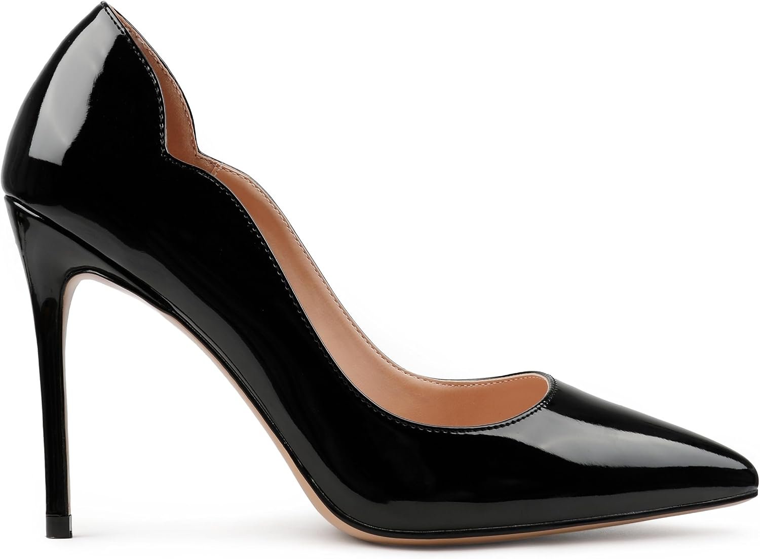 COLETER Women’s 4 Inch Pumps Pointed Toe Dress Shoes Slip On Stiletto Pumps