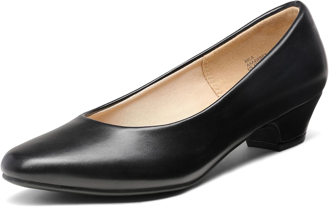 DREAM PAIRS Women’s Low Chunky Heel Pump Dress Shoes