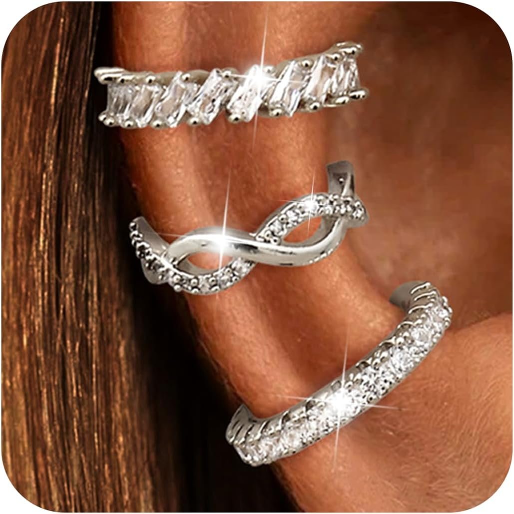 Ear Cuffs Non-Piercing for Women Cute Small Clip-On Cartilage Earrings