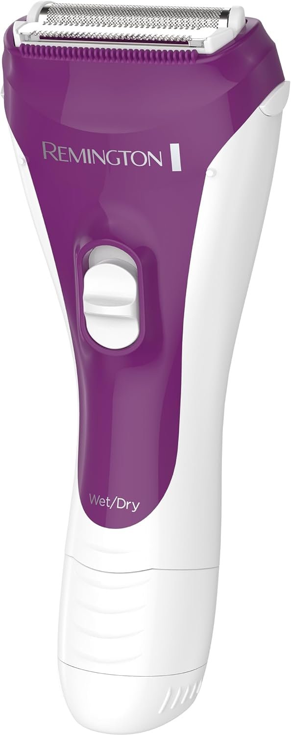 Remington Smooth & Silky Electric Shaver for Women, 3-Blade Wet & Dry Razor