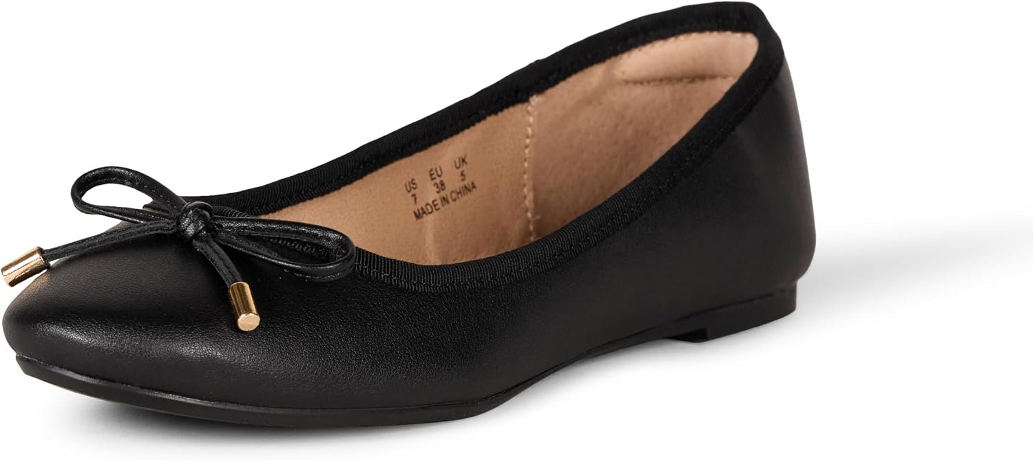 Amazon Essentials Women’s Round Toe Ballet Flats