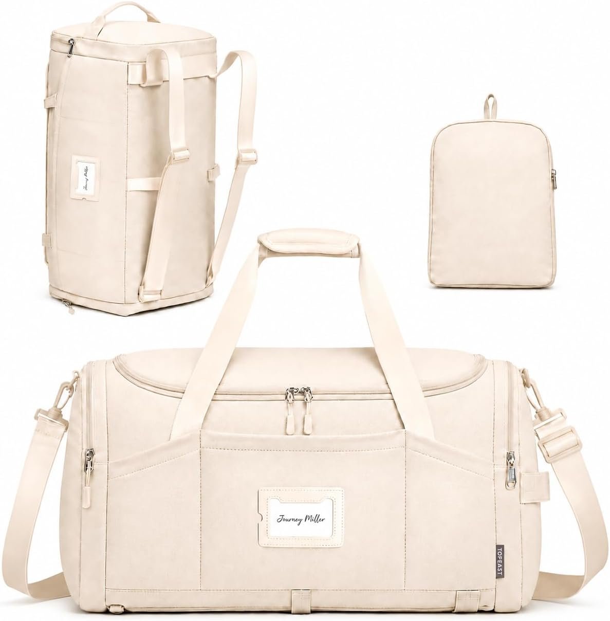 TOPEAST Foldable Duffle Bag for Travel, Large Travel Duffel Bags for Women