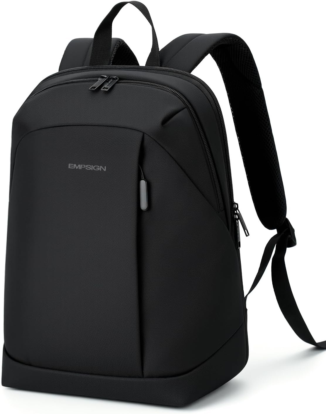 EMPSIGN 15.6 Inch Laptop Backpack, Lightweight Casual Daypack Work, Black