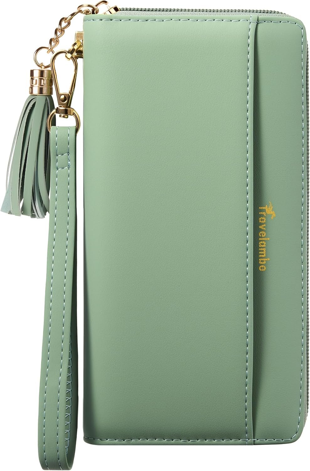 Travelambo Wristlet Wallet Women RFID Bifold Large Capacity Clutch Purse