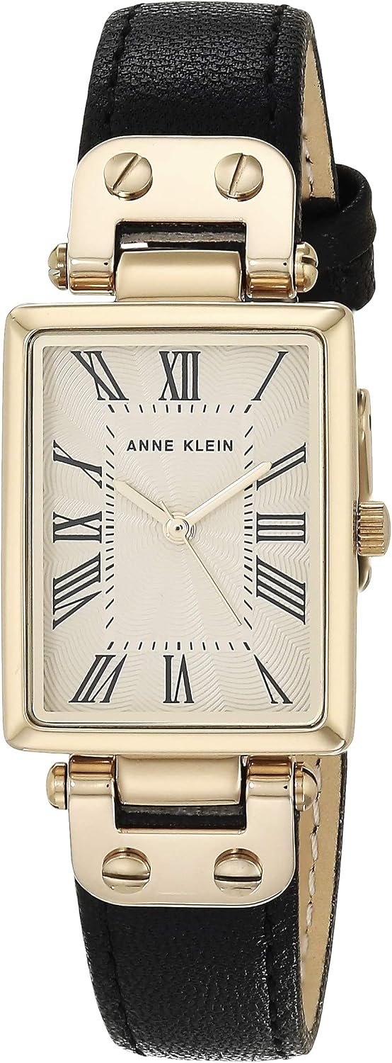Anne Klein Women’s Leather Strap Watch, AK/3752