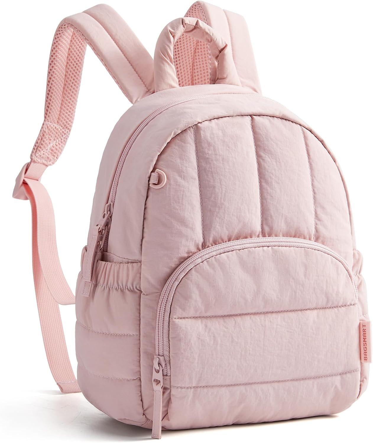 BAGSMART Mini Backpack for Women, Lightweight Puffer Backpack Purse, Quilted Casual Daypack, Water-Resistant Bookbag