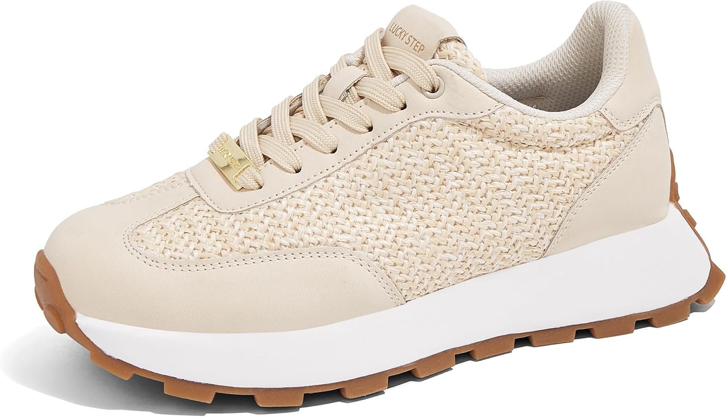 LUCKY STEP Women’s Platform Retro Fashion Sneakers Tennis Shoes