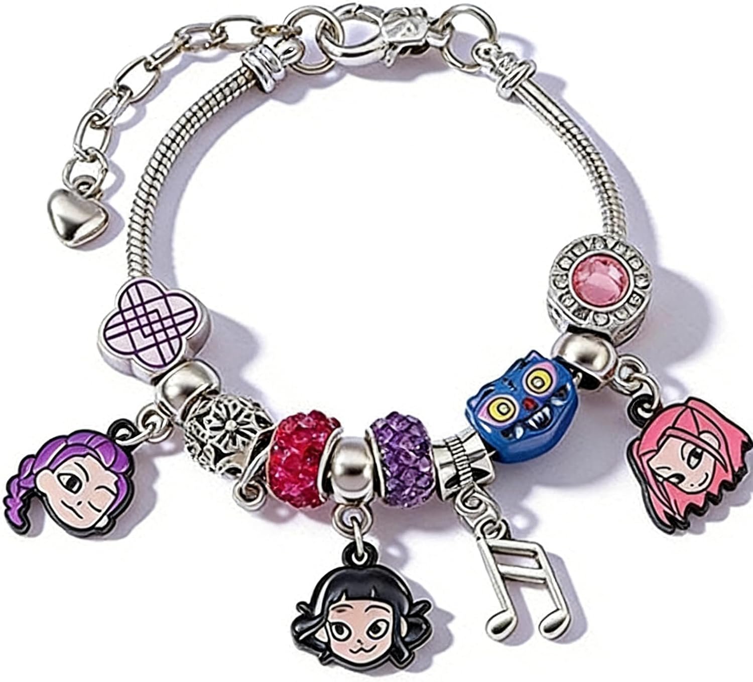 K.Pop Demon Hunters DIY Bracelet for Women, Charms Bracelet with Customizable Order, Pop Jewelry Accessories, Birthday Gifts
