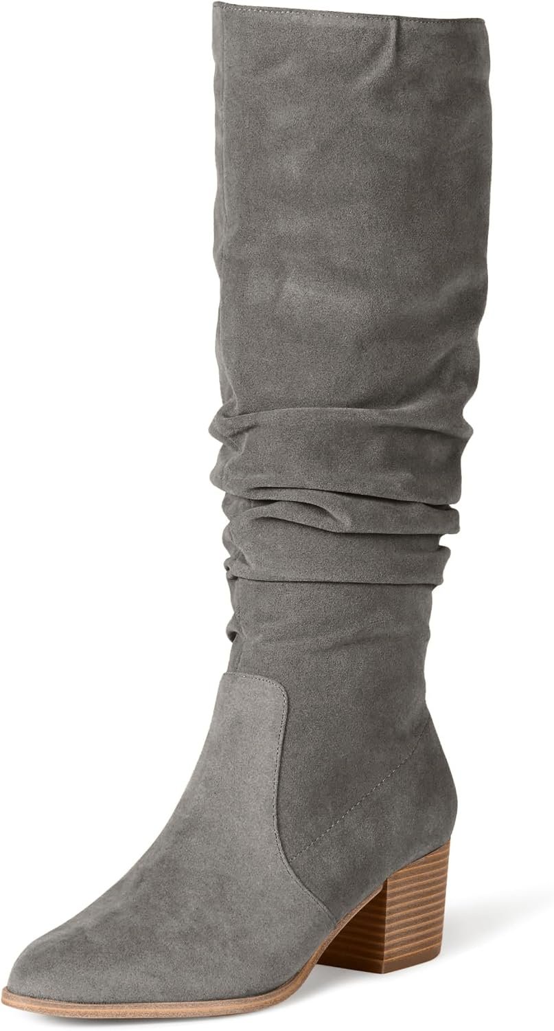 Amazon Essentials womens Tall Block Heel Boots