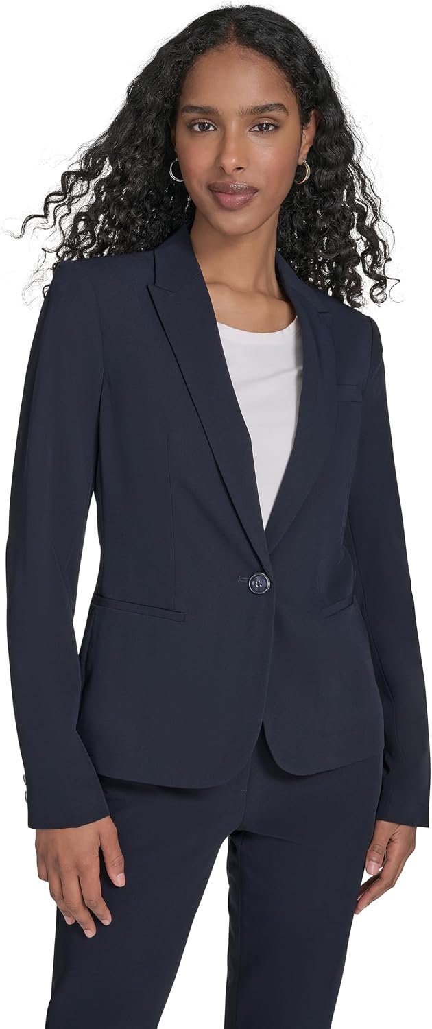 Tommy Hilfiger Women’s Single Button Business Blazer