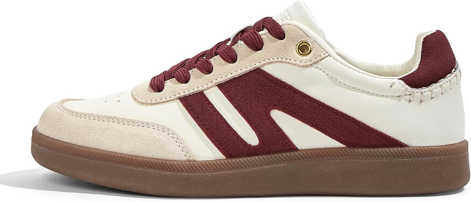 LUCKY STEP Women Retro Gum Sole Fashion Sneakers