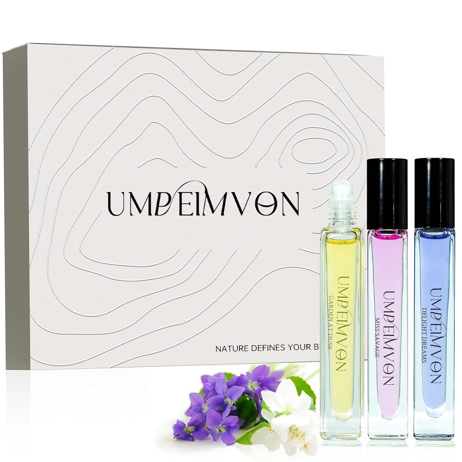 3 PCS Roll On Perfume Oils for Women Long Lasting, Fagrance Body Oil Gift