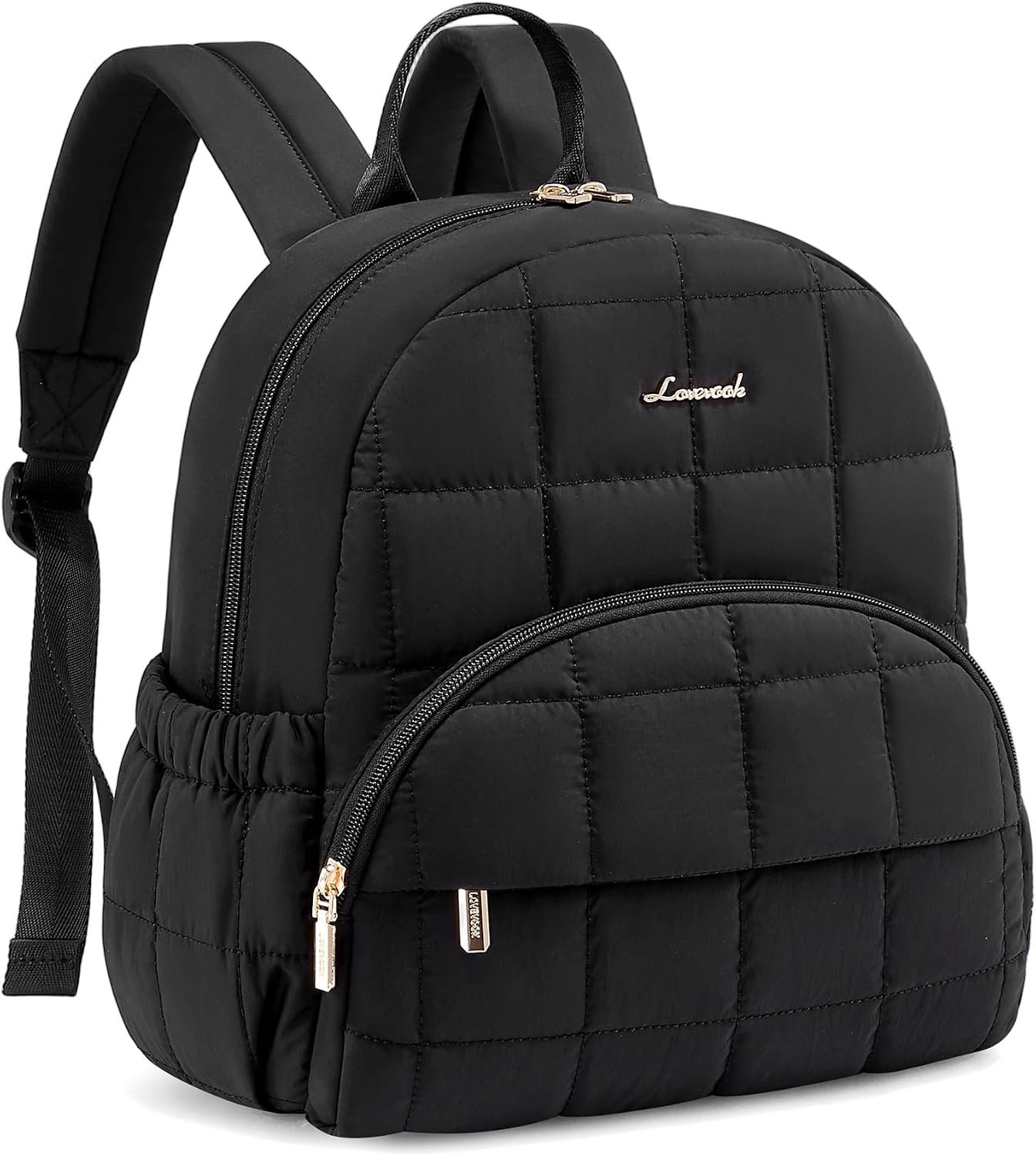 LOVEVOOK Small Backpack Purse for Women, Mini Puffer Backpack with Anti-theft Pocket, Lightweight Quilted Casual Daypack for Daily Work & Travel