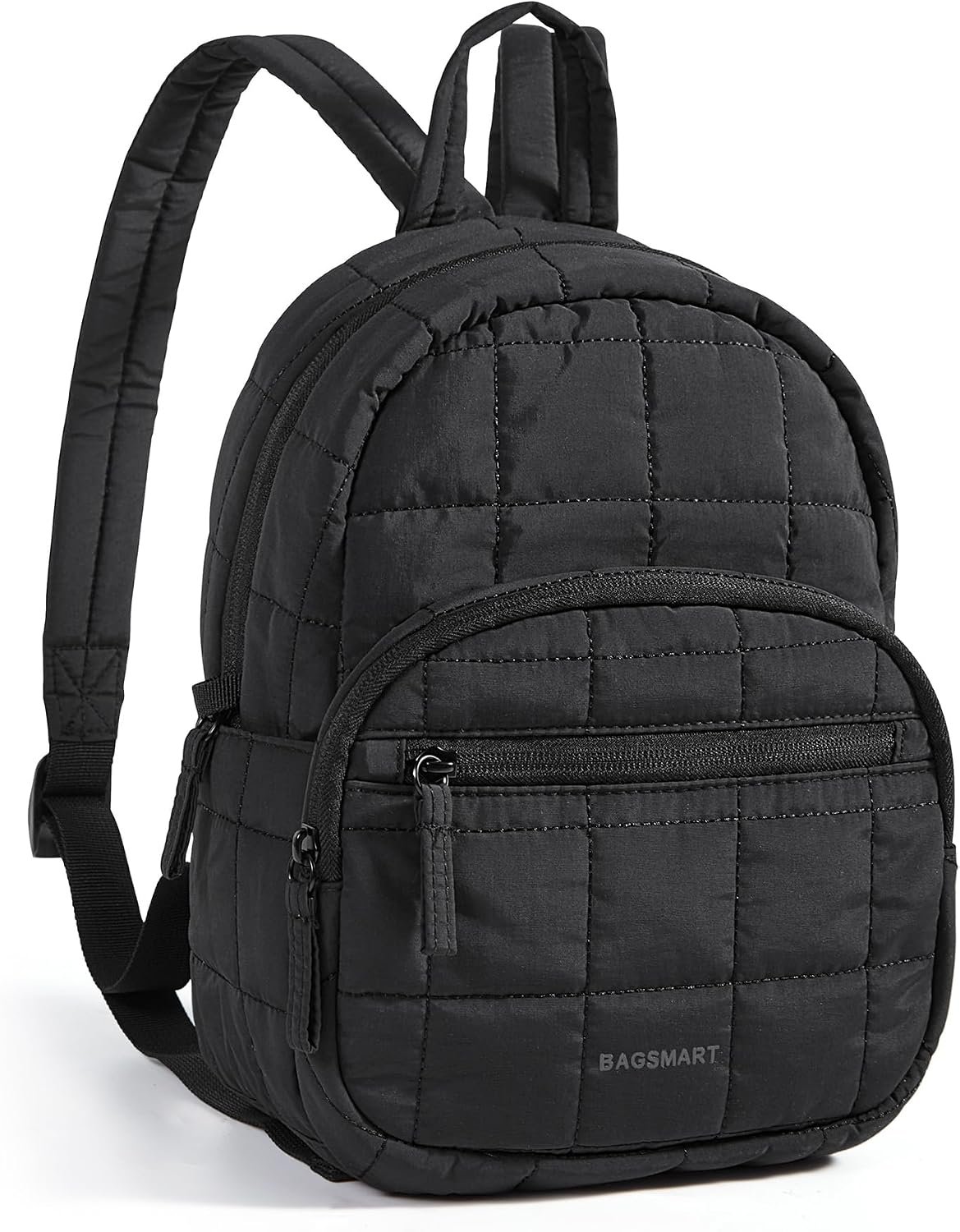BAGSMART Mini Backpack for Women, Small College Backpack, Classic Black
