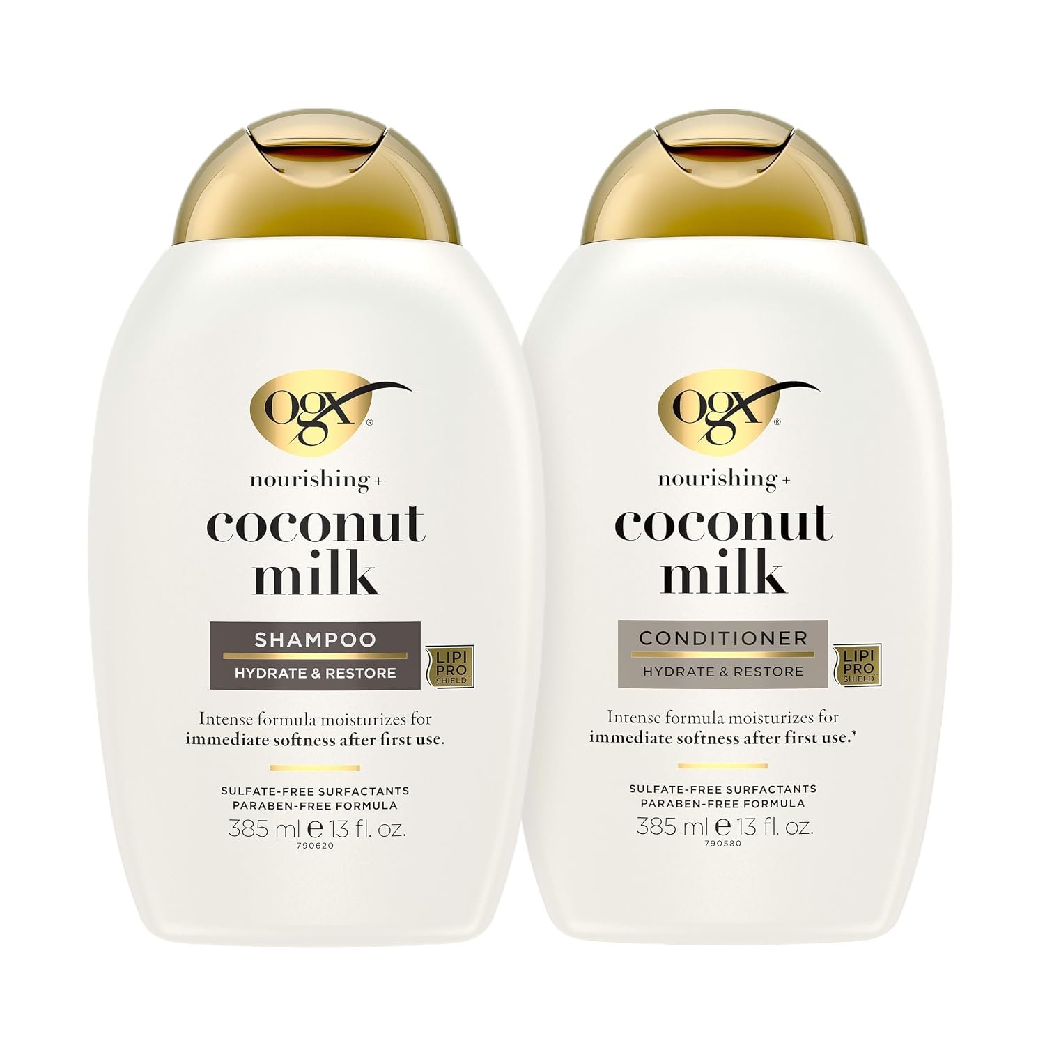 OGX Nourishing + Coconut Milk Shampoo & Conditioner Set, 2 x 13 fl. oz