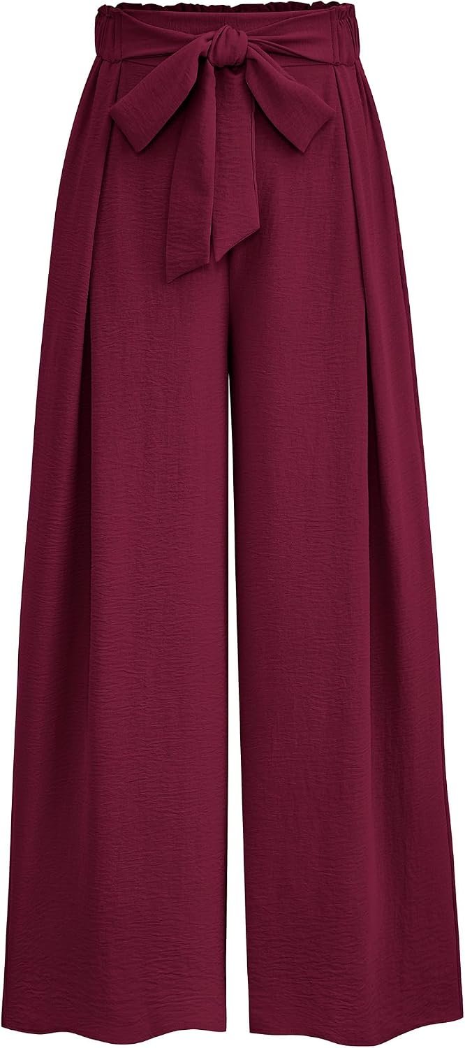 PRETTYGARDEN Women’s Palazzo Wide Leg Work Dress Pants