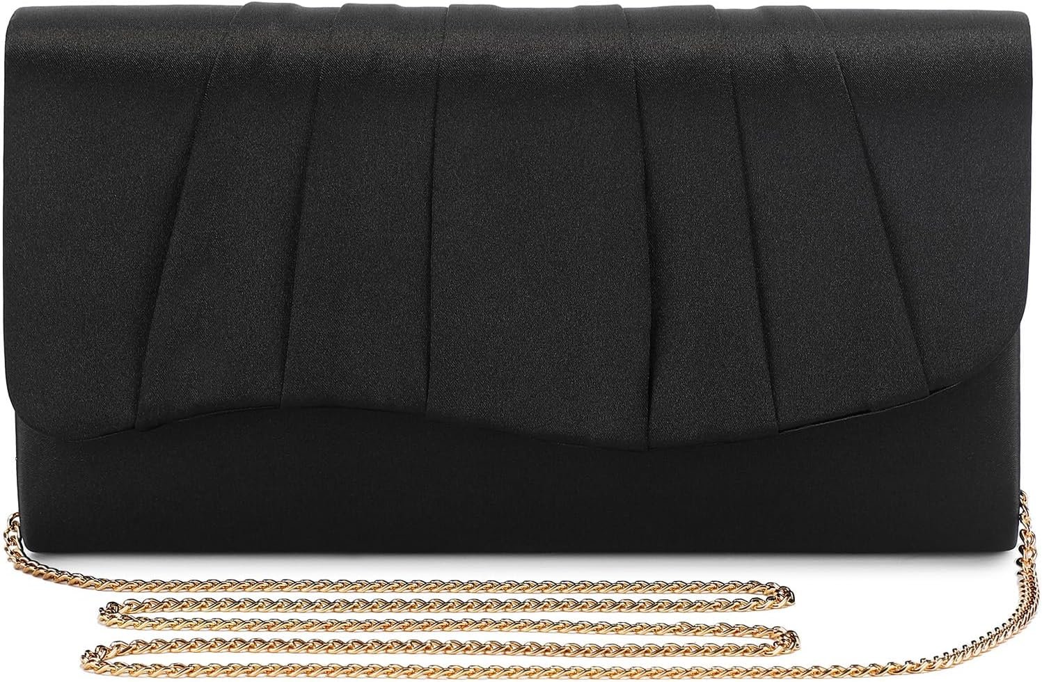 UBAYMAX Satin Clutch Purses for Women Formal Elegant Evening Bag Handbags