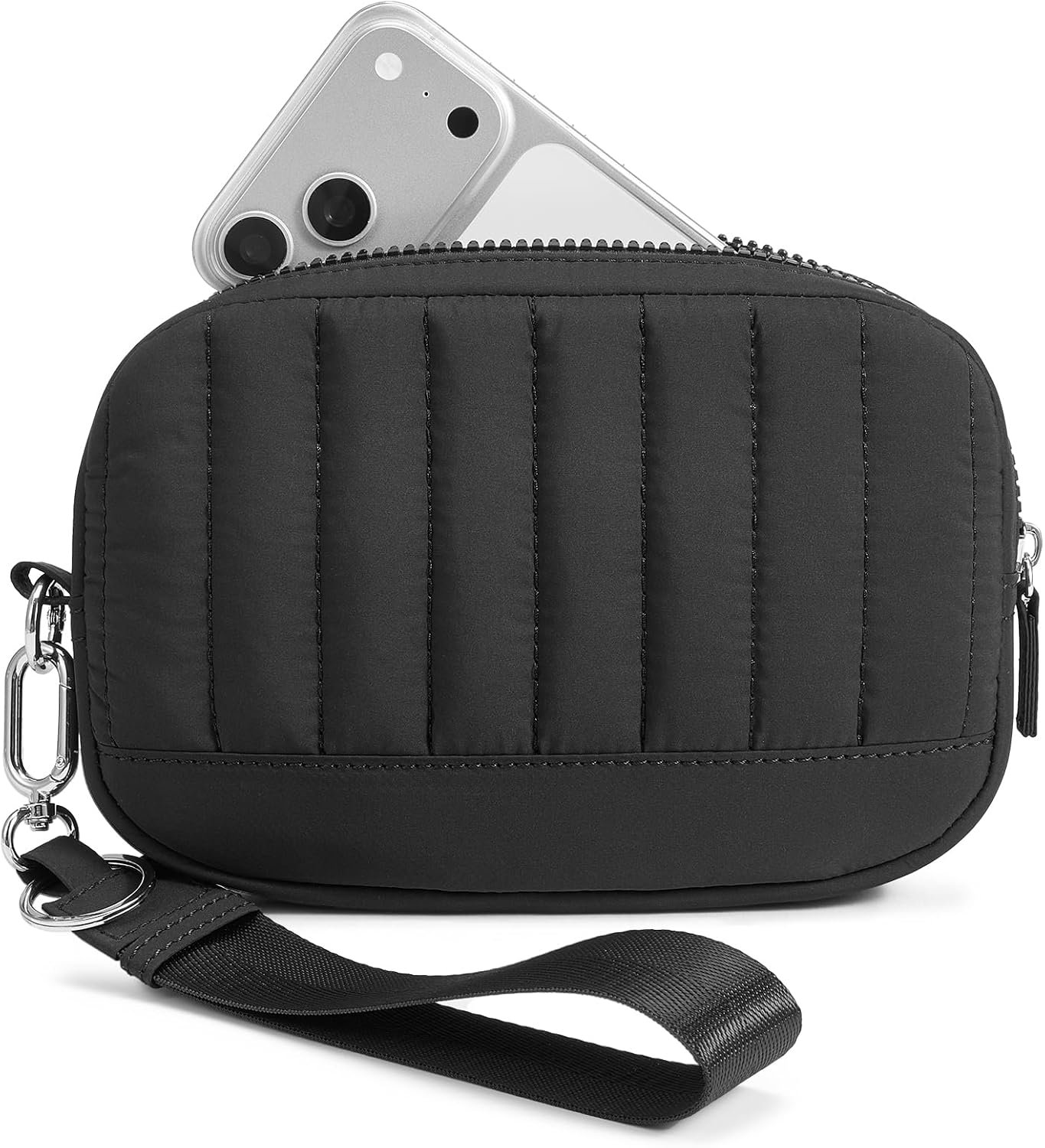 Marvolia Wristlet Wallet for Women Quilted Protective Wristlet Purse