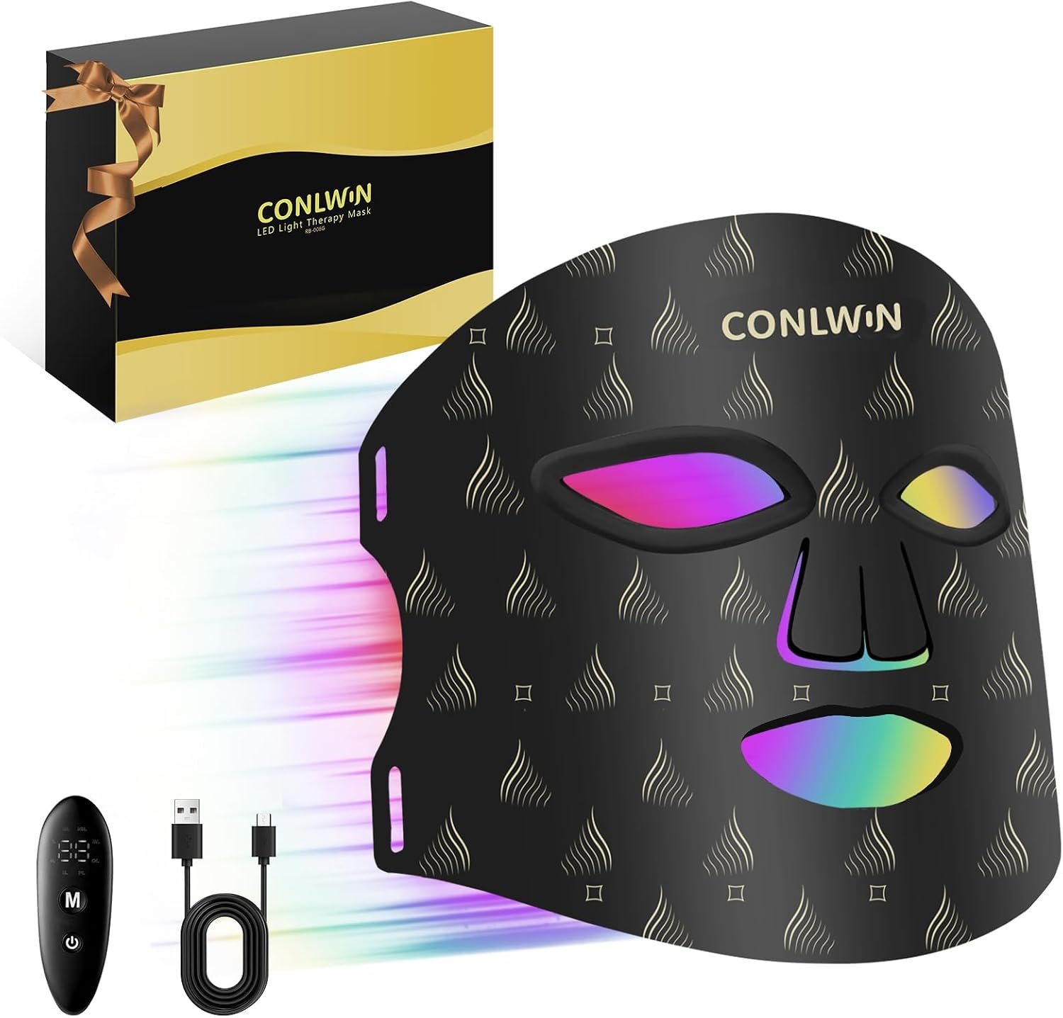 Red Light Therapy Mask for Face, 0.3 lbs Ultra-Light, Model RB-061