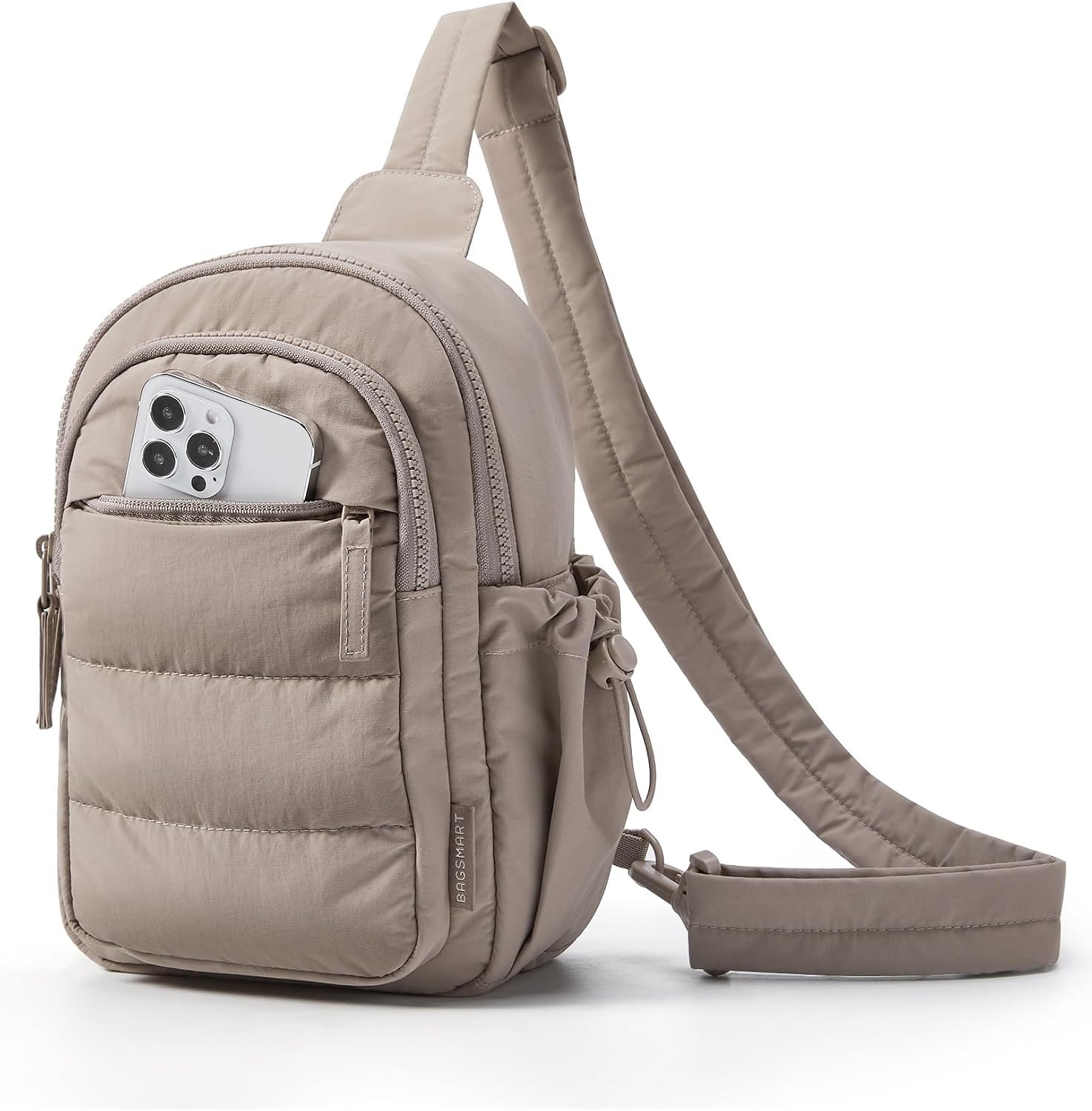 BAGSMART Small Sling Bag for Women, Puffer Crossbody Bag Hobo Handbag