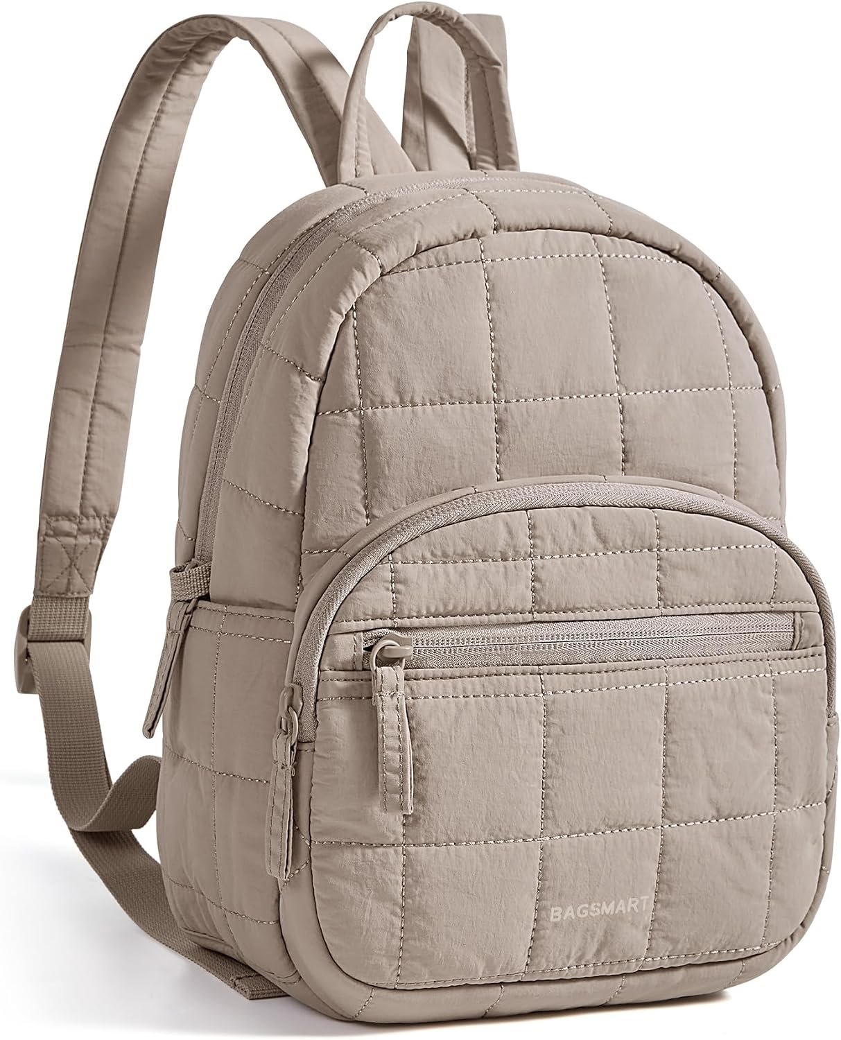 BAGSMART Mini Backpack for Women, Small Backpack Purse, Camel