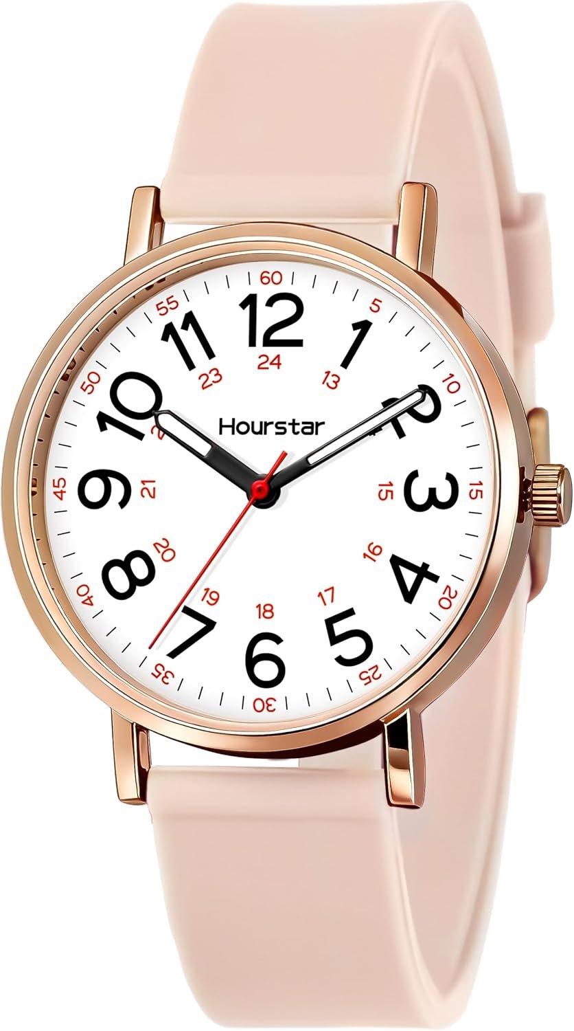 Women’s Analog Nurse Watch | Second Hand | Easy Read | Silicone