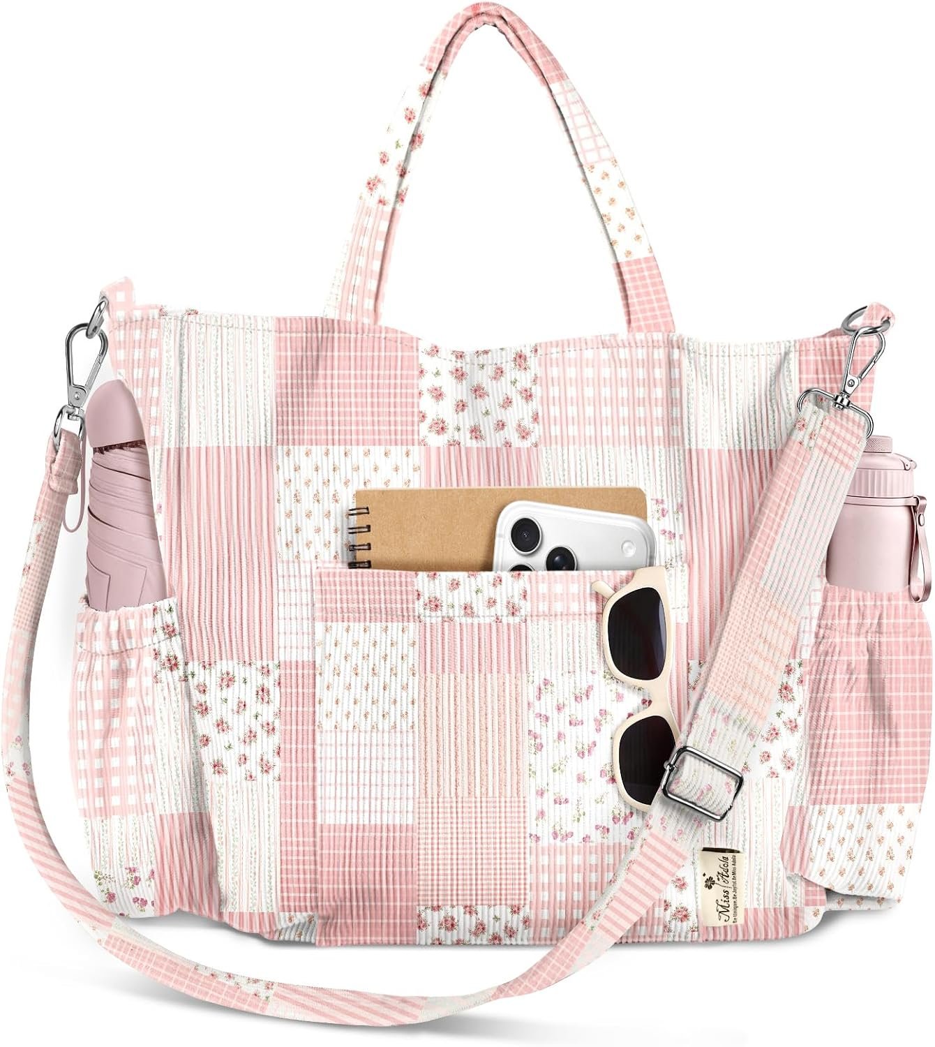 Miss Adola Corduroy Crossbody Tote Bag for Women