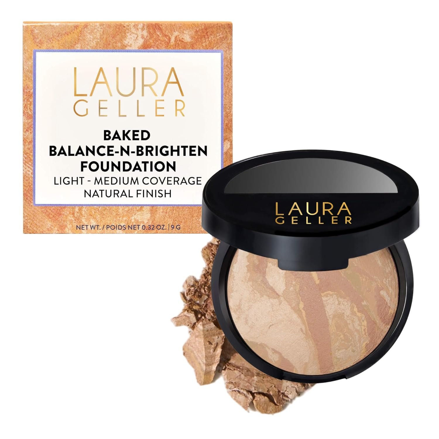 LAURA GELLER Baked Balance-n-Brighten Powder Foundation – Light