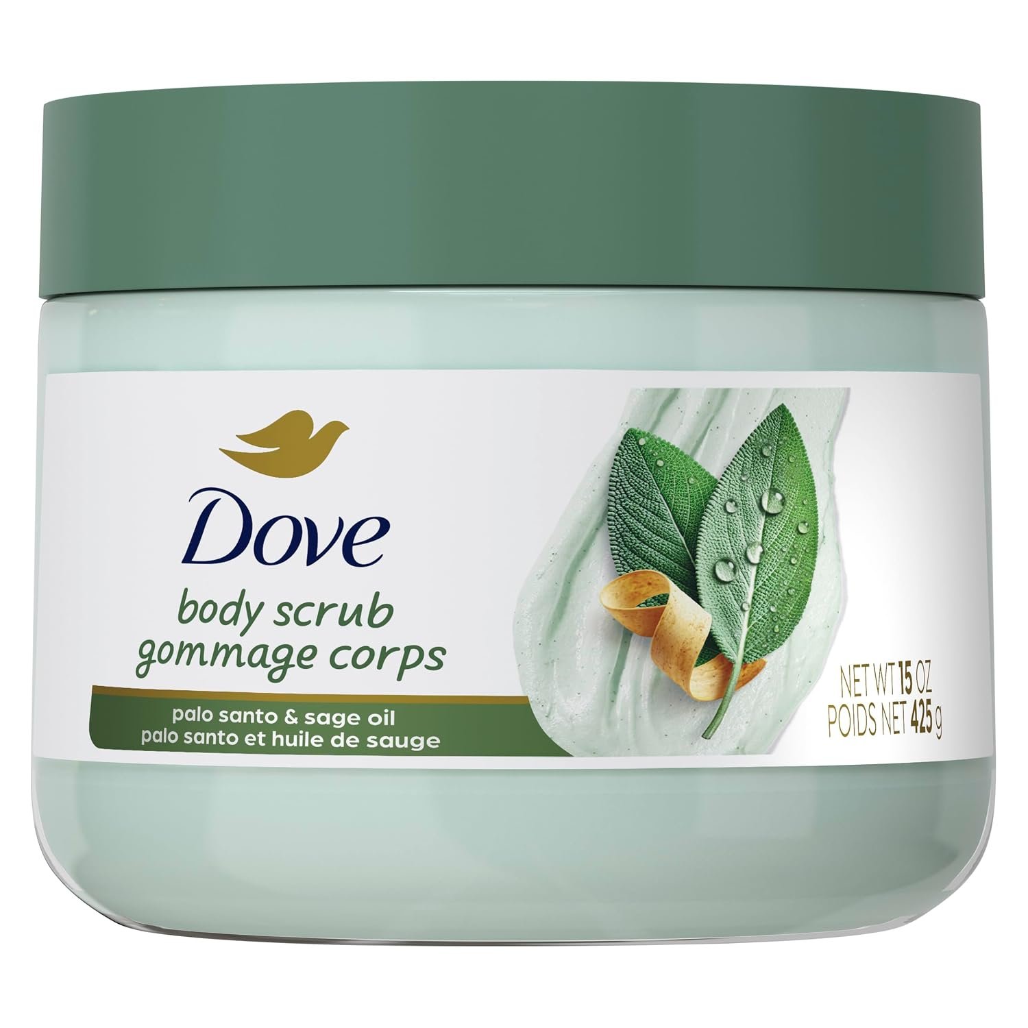 Dove Limited Edition Body Scrub Palo Santo & Sage Oil For Exfoliated 15 OZ
