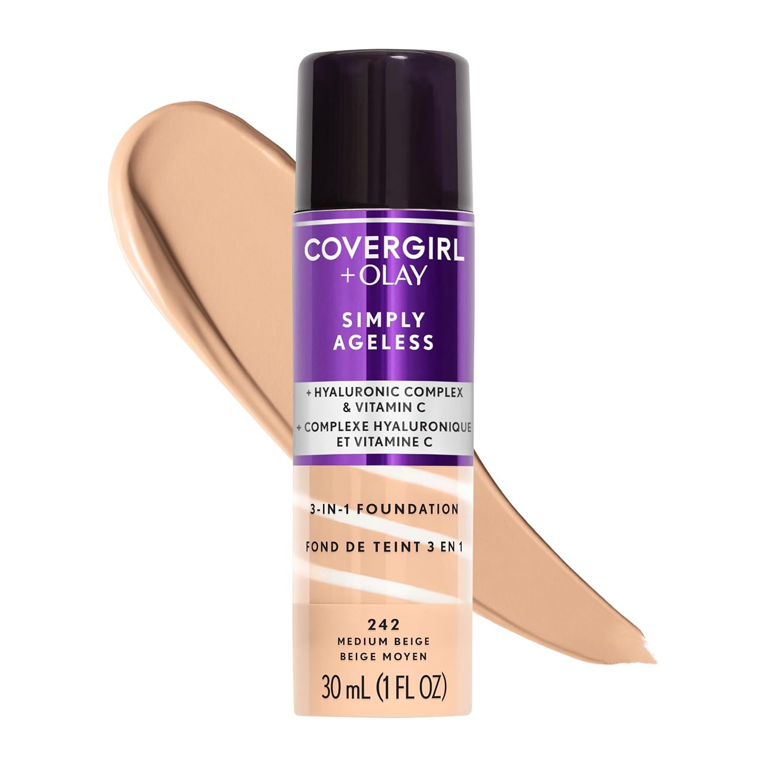 COVERGIRL Simply Ageless 3-in-1 Foundation – 242 Medium Beige