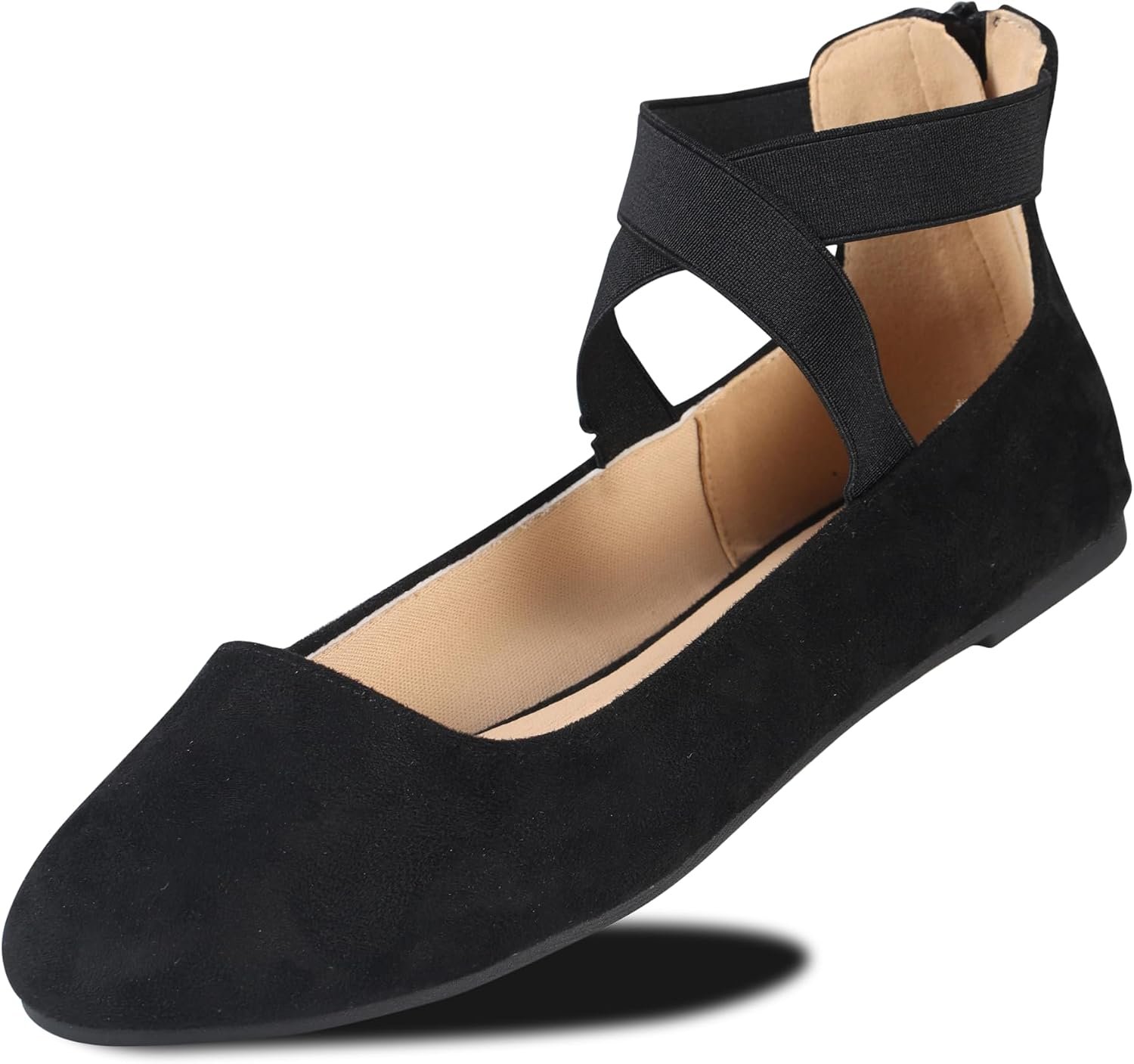 EMMA NEW YORK Ankle Strap Flats for Women