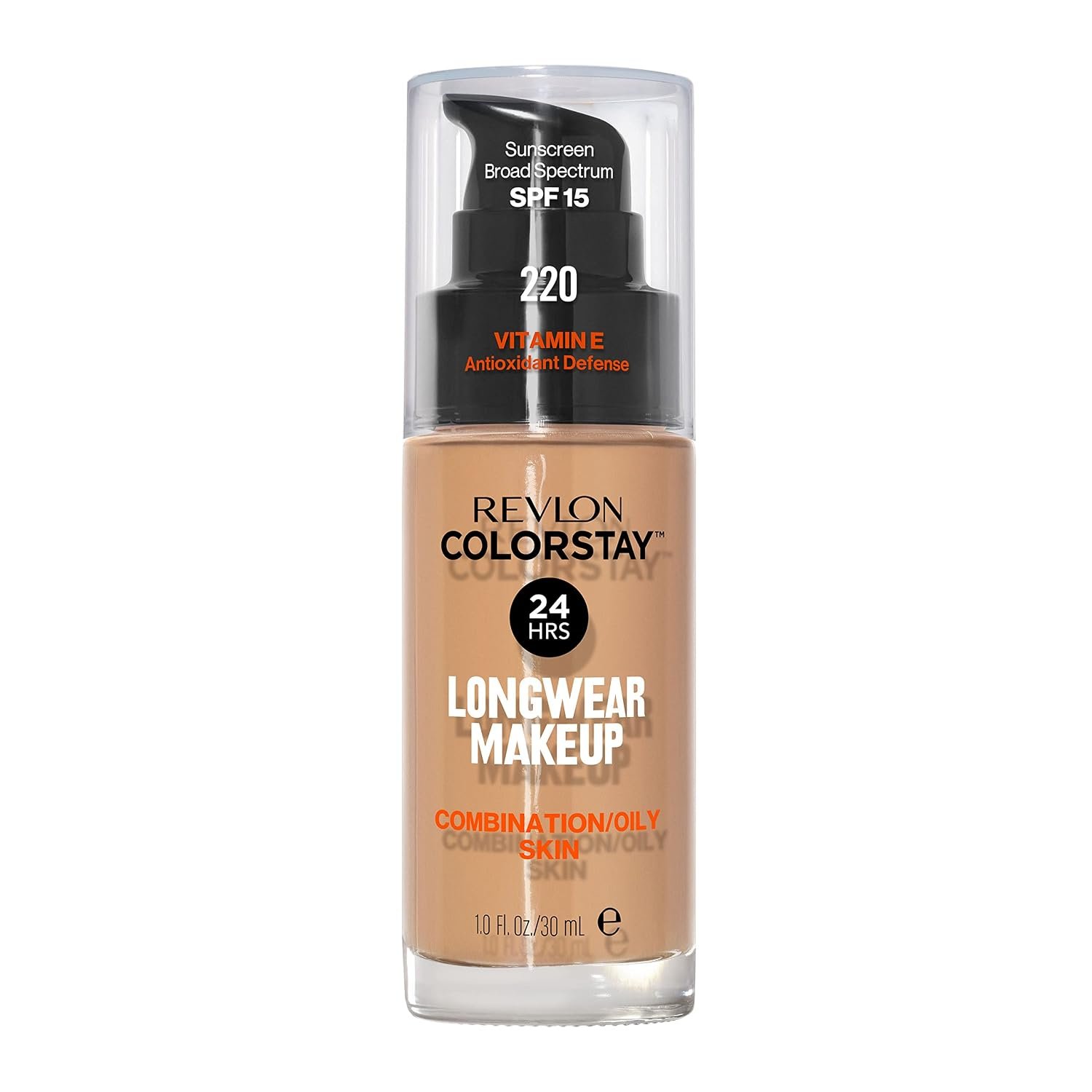 Revlon Colorstay Longwear Makeup Combo/Oily, 220 Natural Beige, 1 fl oz