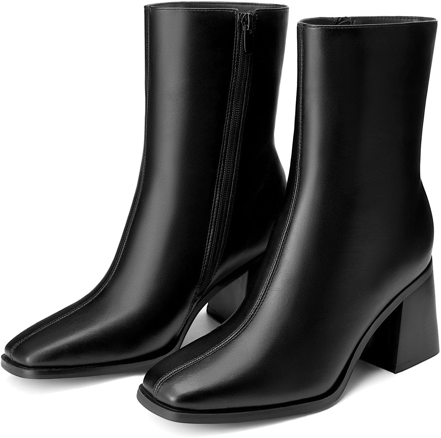 DREAM PAIRS Women’s Square Toe Ankle Boots