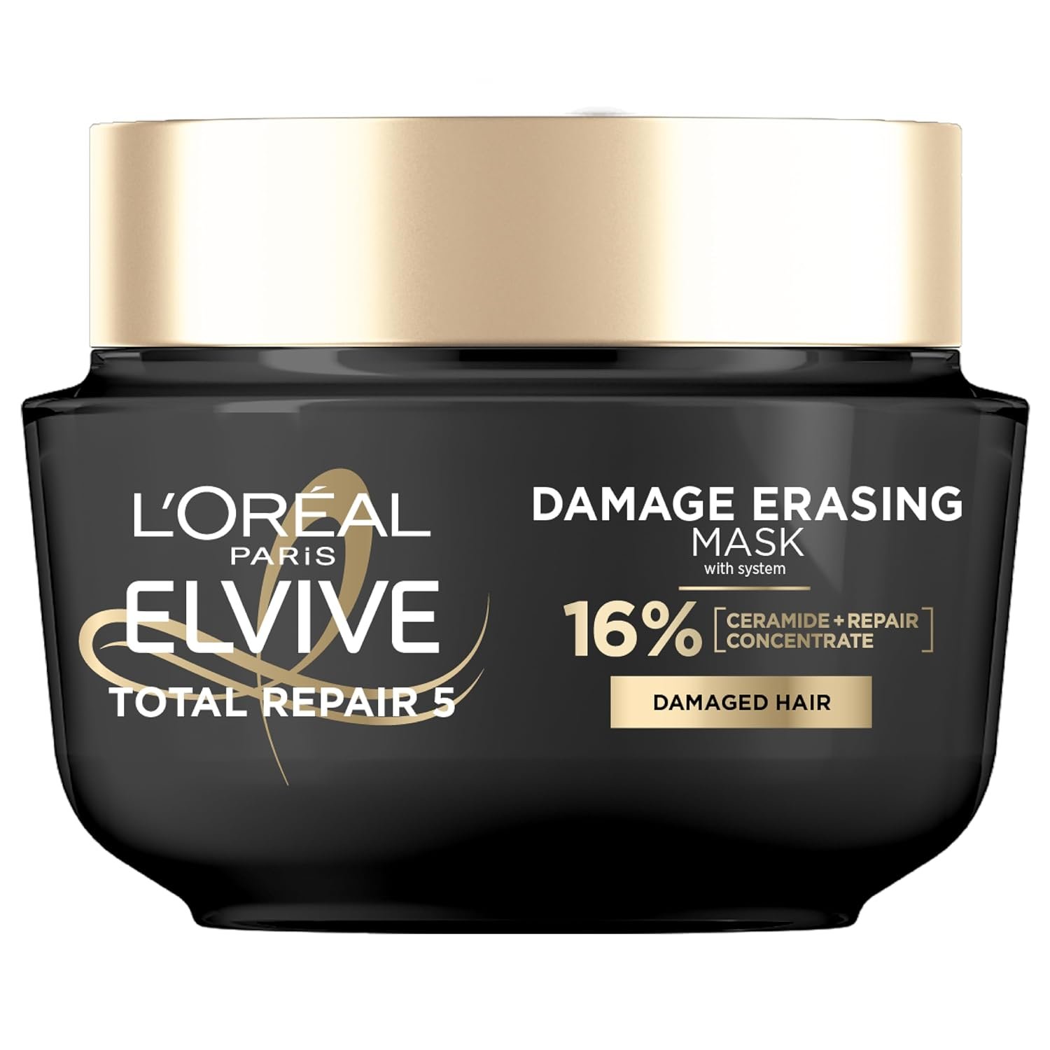 L’Oreal Paris Elvive Total Repair 5 Damage-Erasing Balm Mask, Rinse-Out Hair Treatment, 8.5 fl oz (Packaging May Vary)