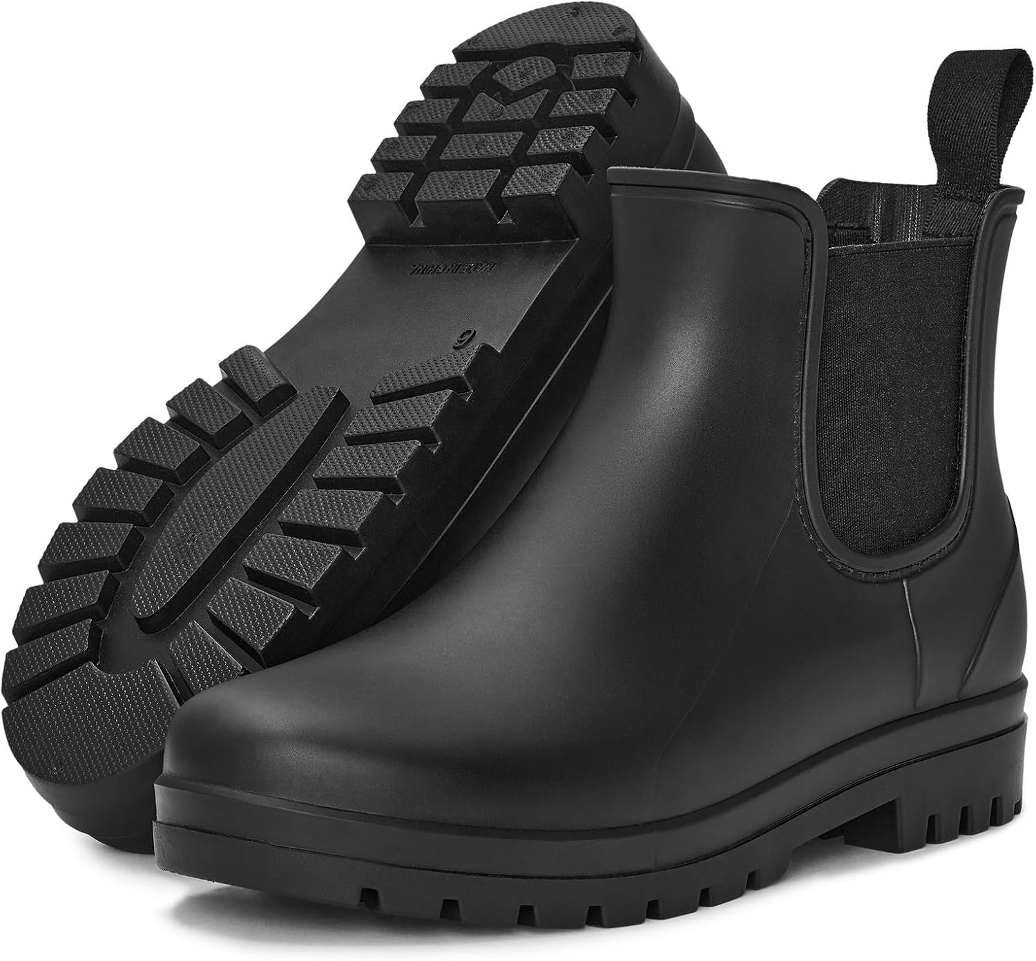 planone Fashion Short Rain Boots for Women Waterproof Chelsea Ankle Boots