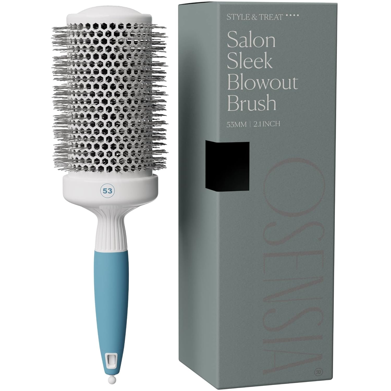 Professional Round Brush for Blow Drying – Large Ceramic Ion Thermal Barrel Brush for Sleek, Precise Heat Styling and Maximum Volume – Lightweight Hair Brush for Smooth, Manageable Hair (2 Inch) (Not Electrical)