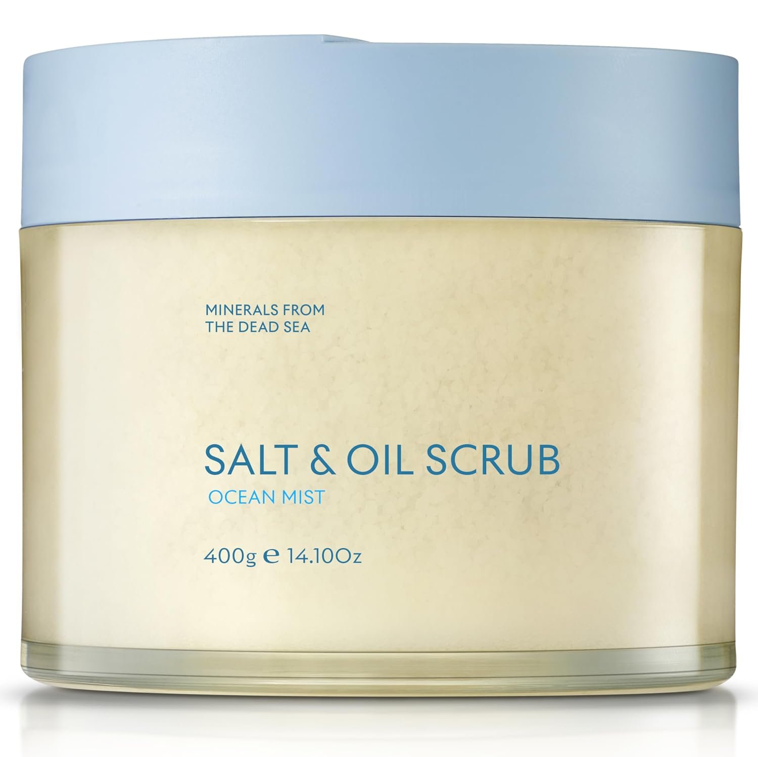 SEACRET Dead Sea Salt & Oil Body Scrub – Moisturizing, Exfoliating Scrub for Rough Dry Skin, Strawberry Legs, KP with 8 Botanical Oils, Paraben-Free, 14.1 Fl Oz / 400 ml