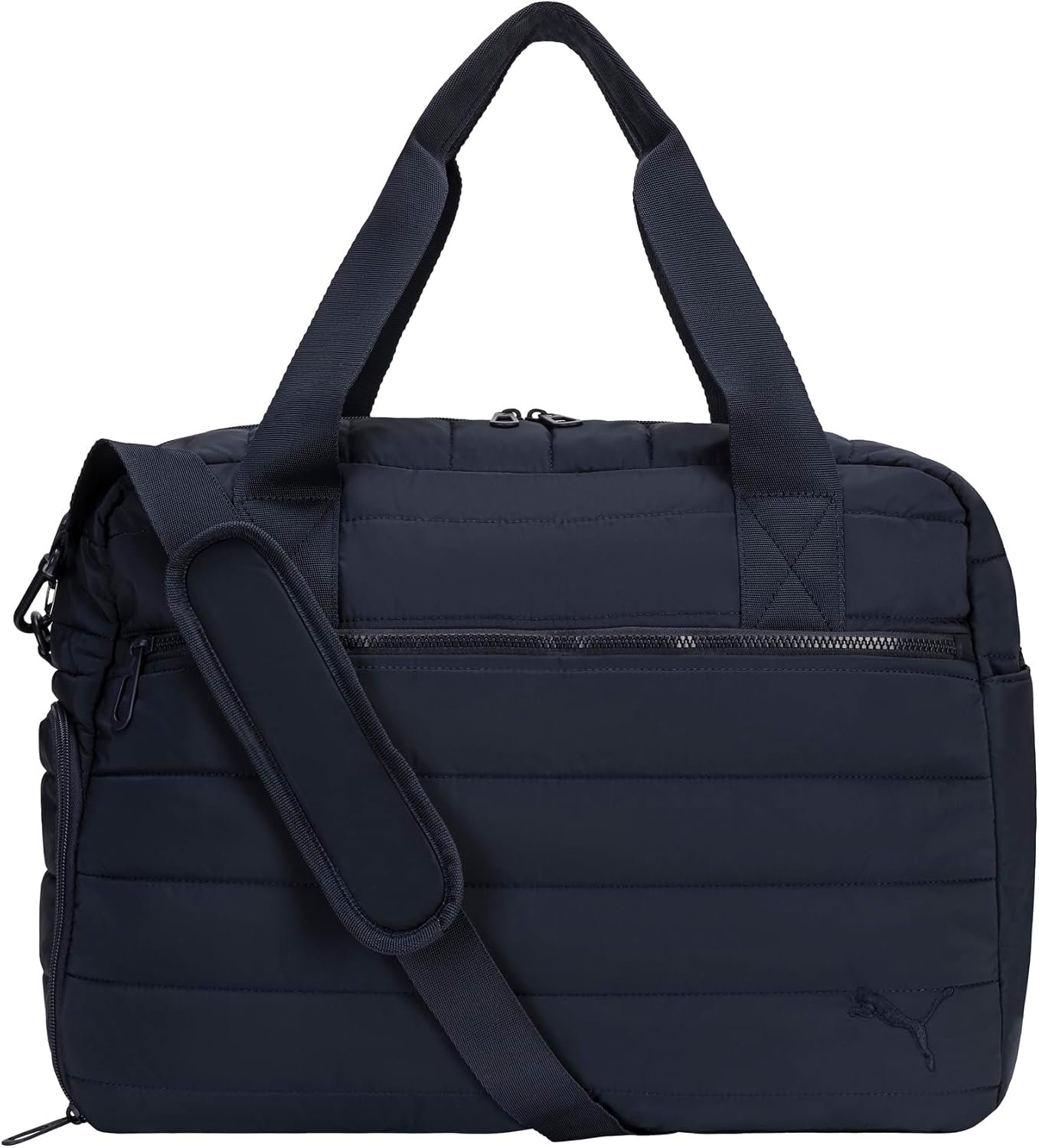 PUMA Women’s Quilted Isla Carryall, Trendy Weekender with Shoe Pocket, Removable Strap & Quilted Style