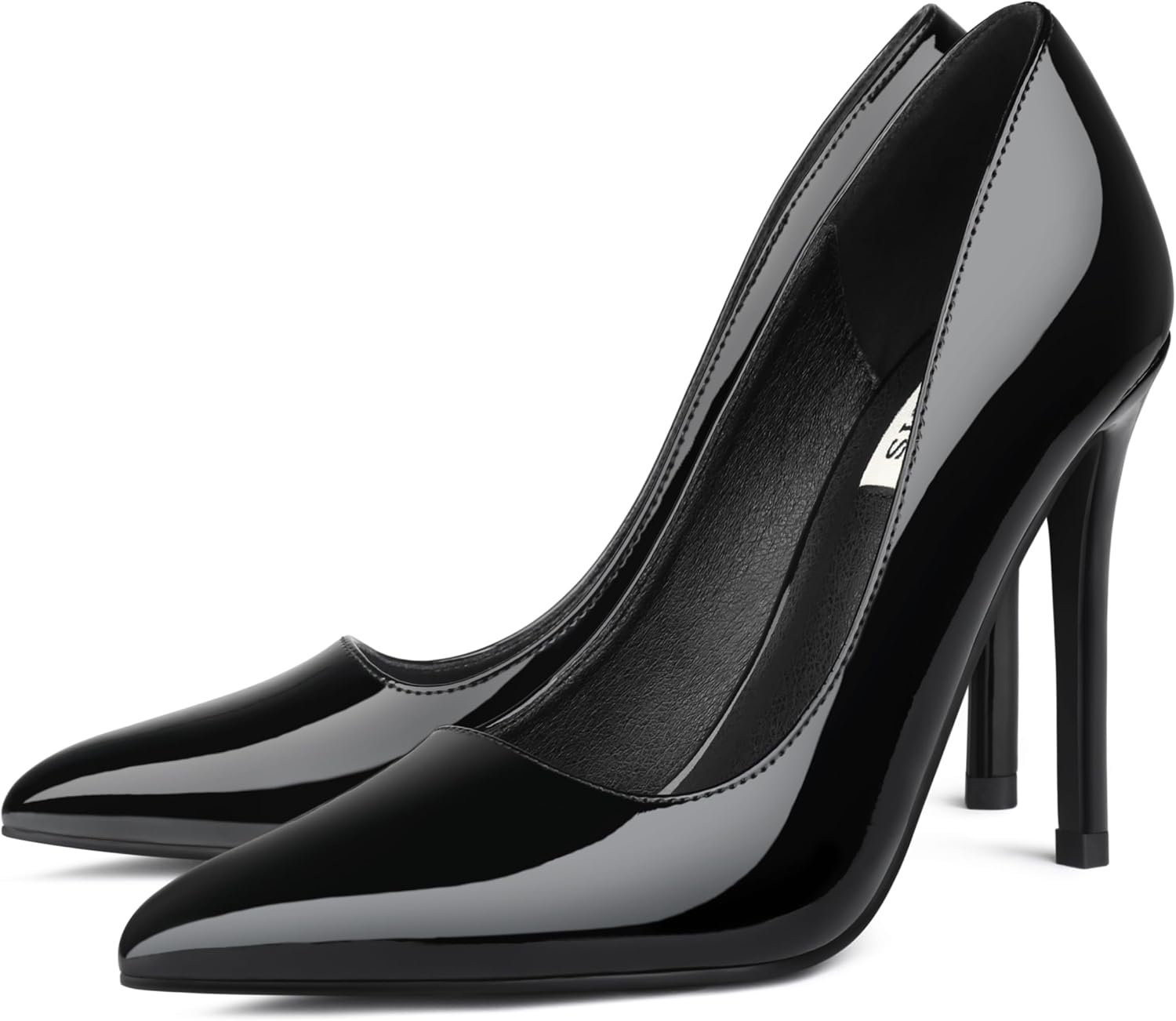 Zzheels Women’s Closed Pointed Toe Stiletto Heels