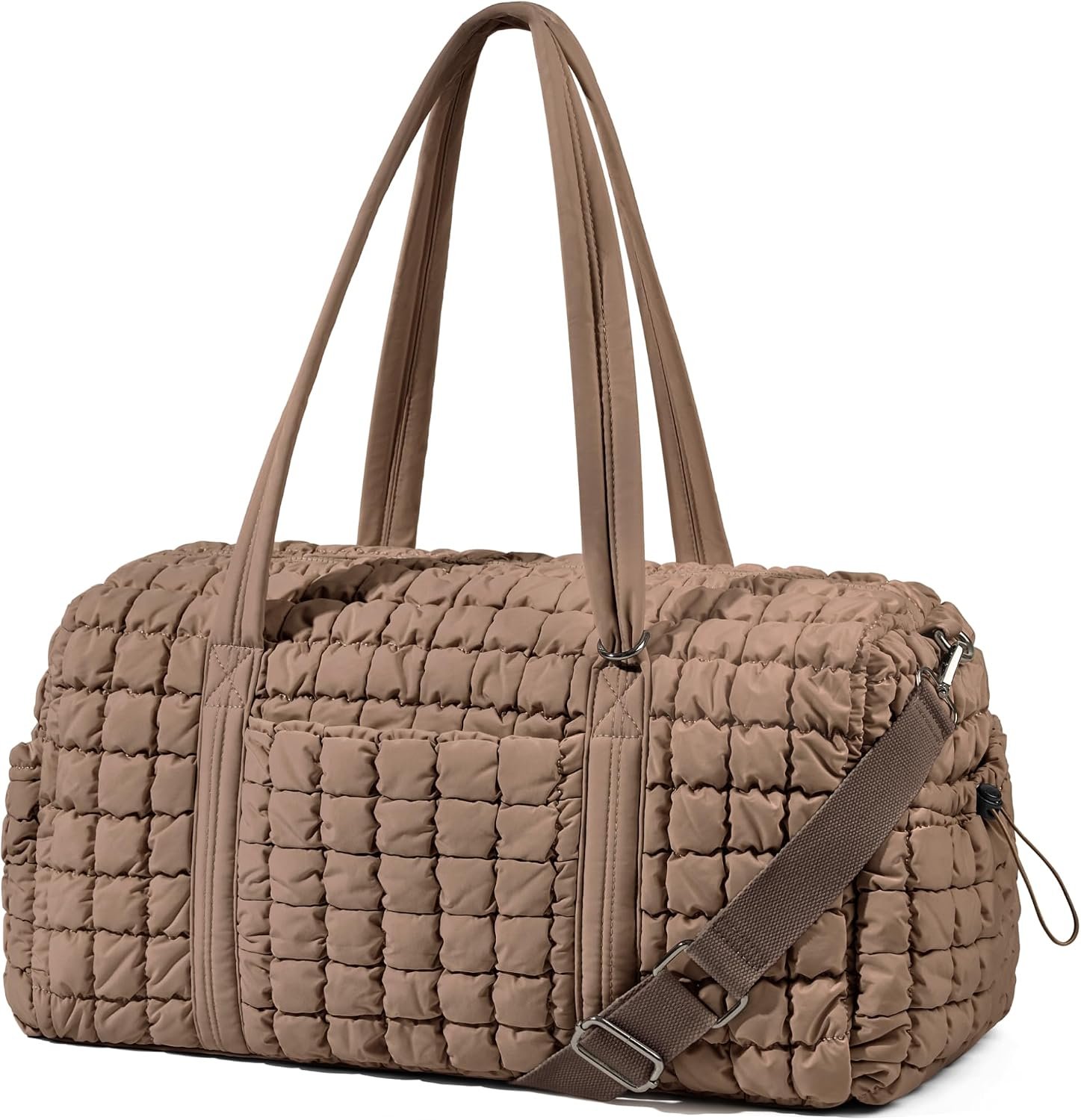 Quilted Travel Duffle Bag Puffer Weekender Bag Overnight Bag Duffel Gym Bag