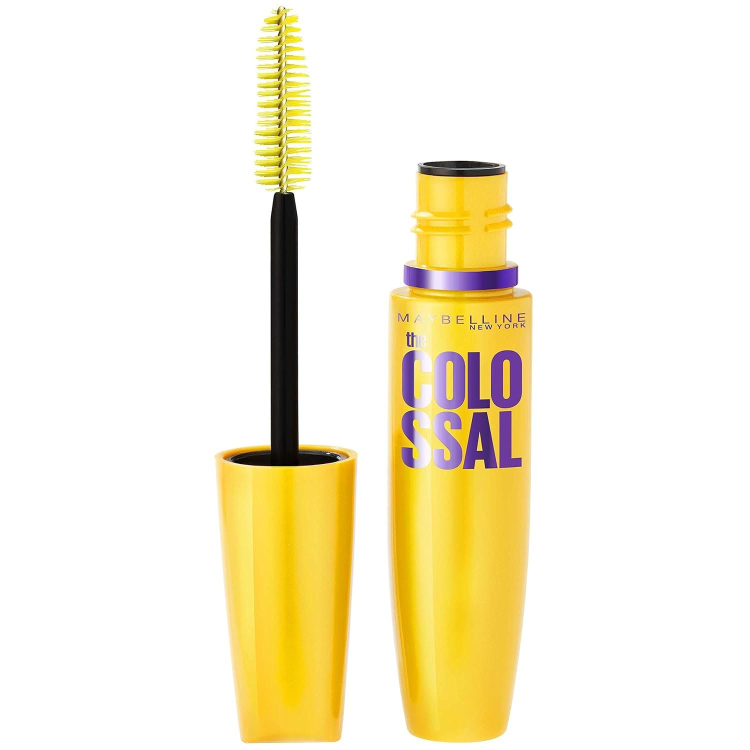 Maybelline Volum’ Express Colossal Washable Mascara Makeup, Volumizing, Glam Black, 1 Count