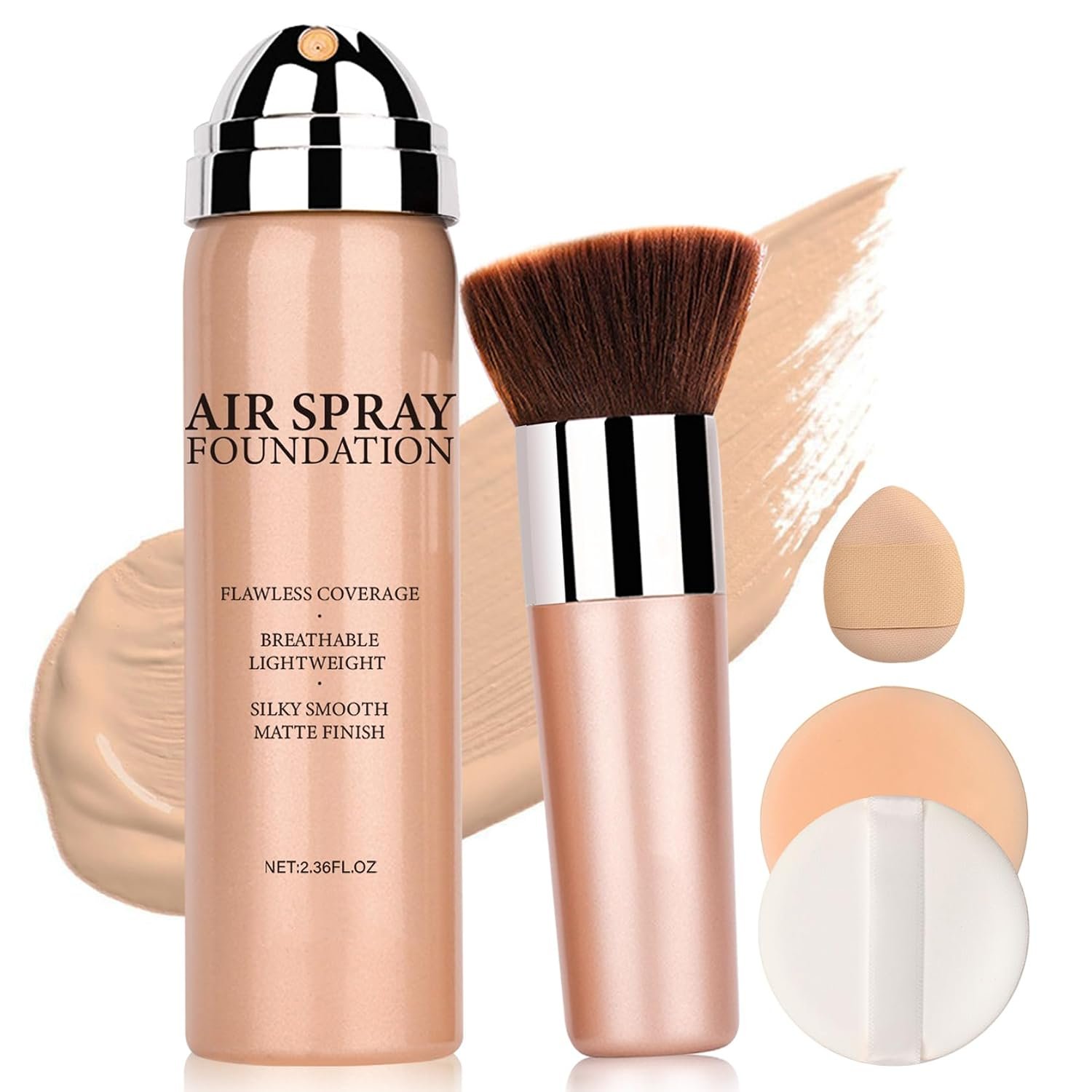 Air Brush Makeup Foundation for Mature Skin (02 Beige)
