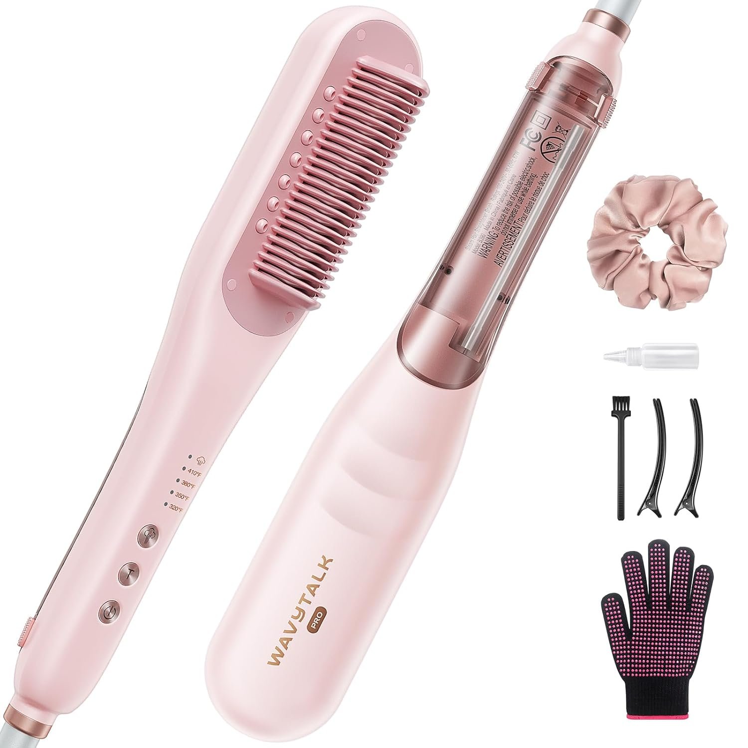 Wavytalk Pro Steam Hair Straightener Brush Steamline Pro Straightener Brush