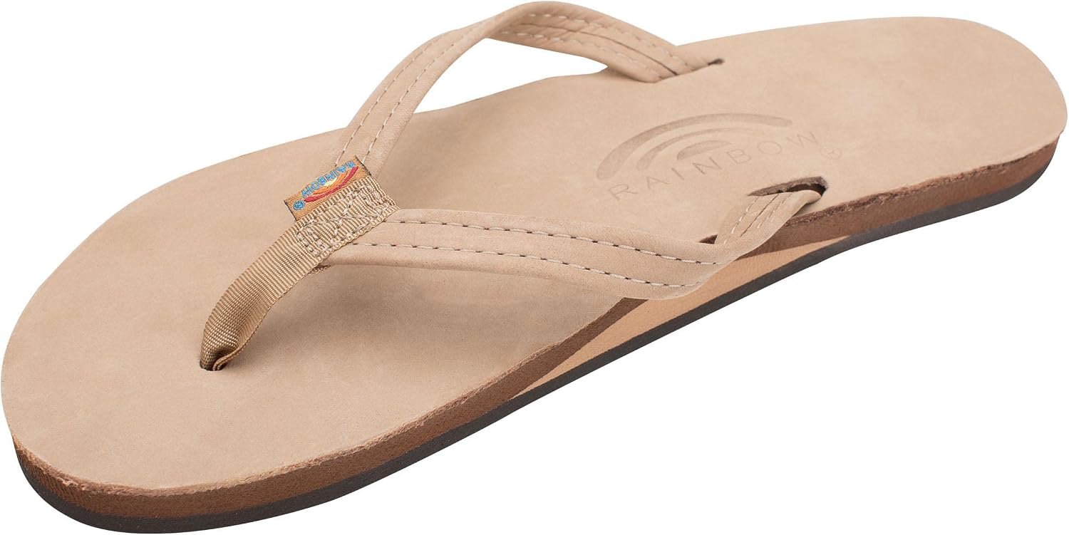 Rainbow Sandals Women’s Single Layer Leather Sandal Narrow Strap