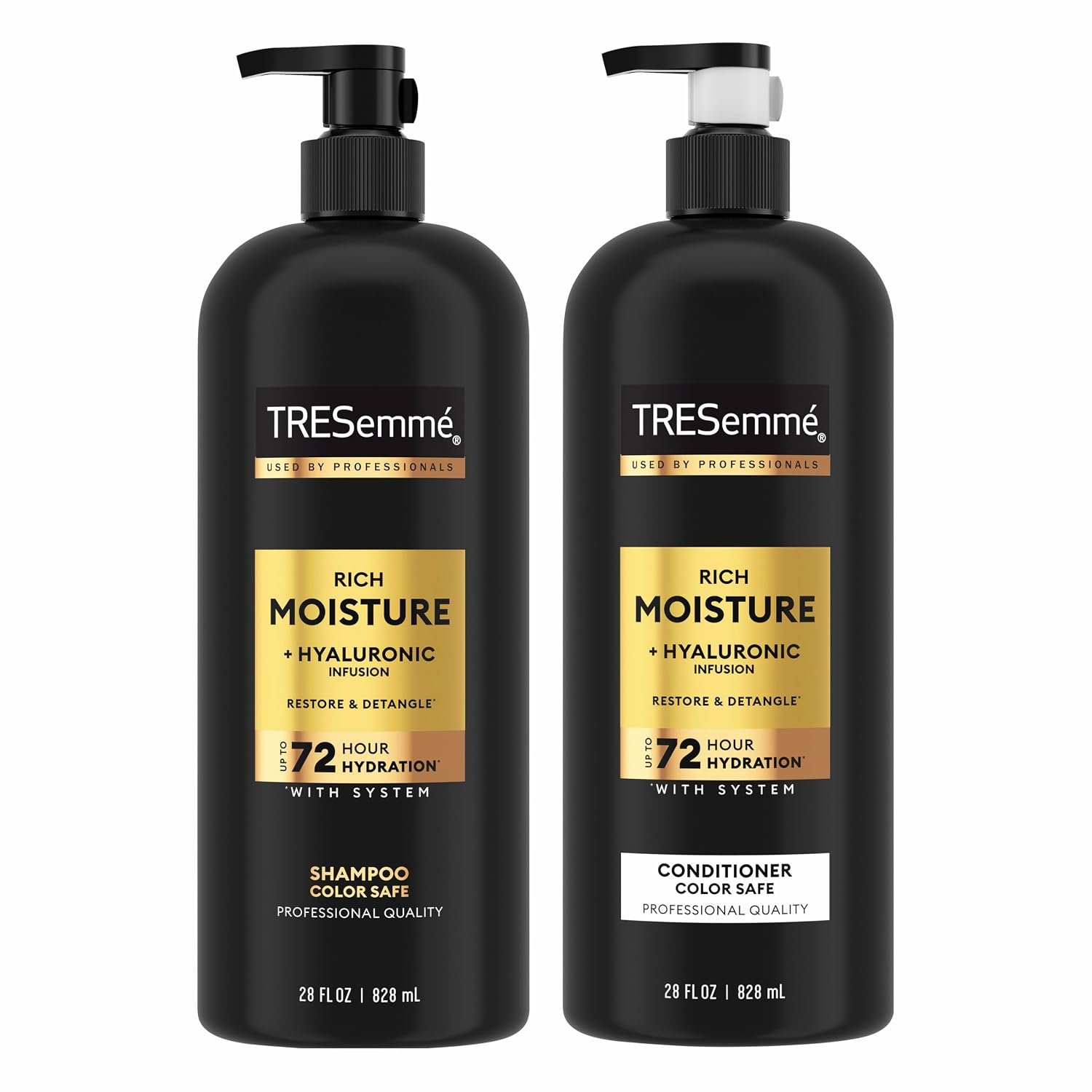 TRESemmé Rich Moisture Hydrating Shampoo & Conditioner Set 28 oz 2 Pack