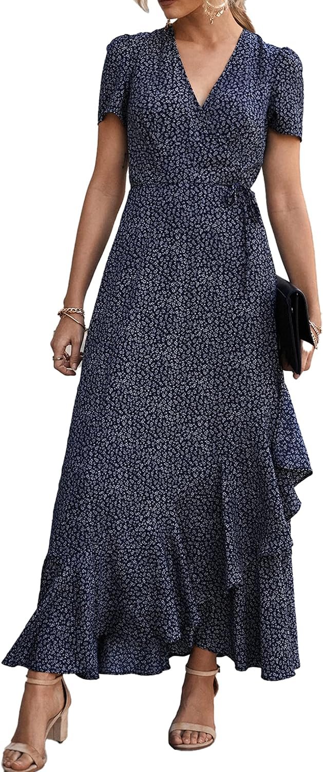 PRETTYGARDEN Women’s Boho Floral Summer Maxi Dresses