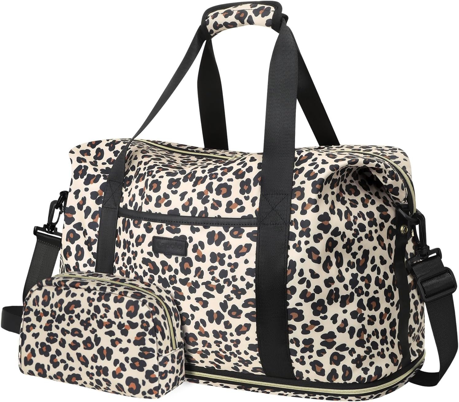 Capolo Expandable Travel Duffle Bag Weekender Overnight Bags for Women Men