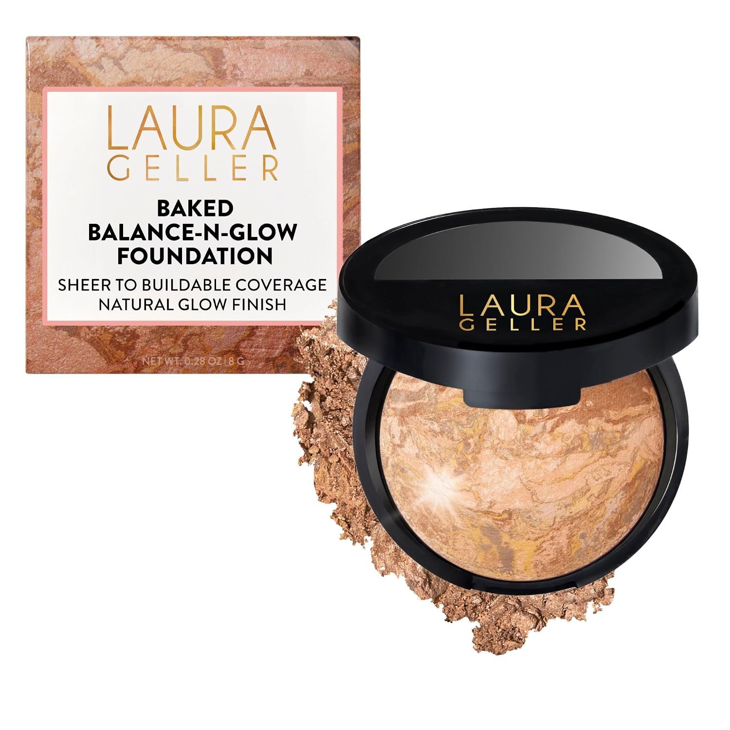 LAURA GELLER Baked Balance-N-Glow Illuminating Powder Foundation – Medium