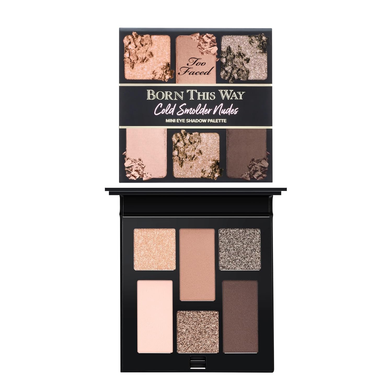 Too Faced Born This Way Natural Nudes Mini Eye Shadow Palette Makeup | Creamy, High Pigment Matte + Shimmer Shades, 0.2 Ounce