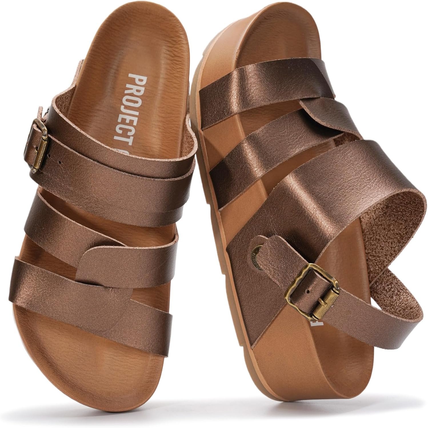 Project Cloud Platform Sandals for Women Strappy Wedges Plush Insole 2026